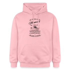 Modèle Maman Motarde : L'Asphalte au Coeur personnalisé sur Sweat à capuche Softstyle® Gildan Unisexe