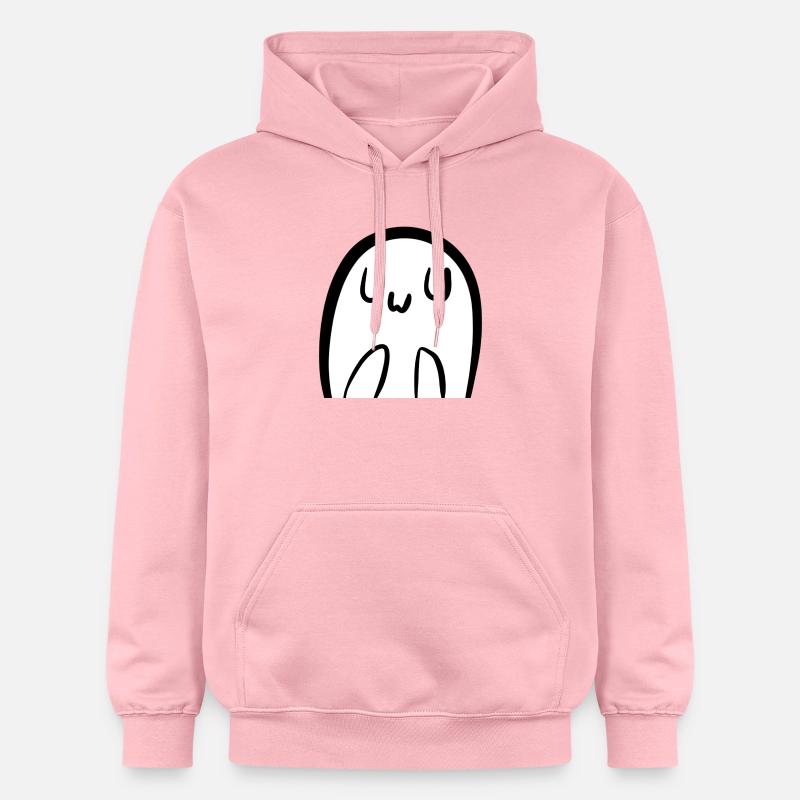 Fantôme UwU mignon - Sweat à capuche Softstyle® Gildan Unisexe - rose clair