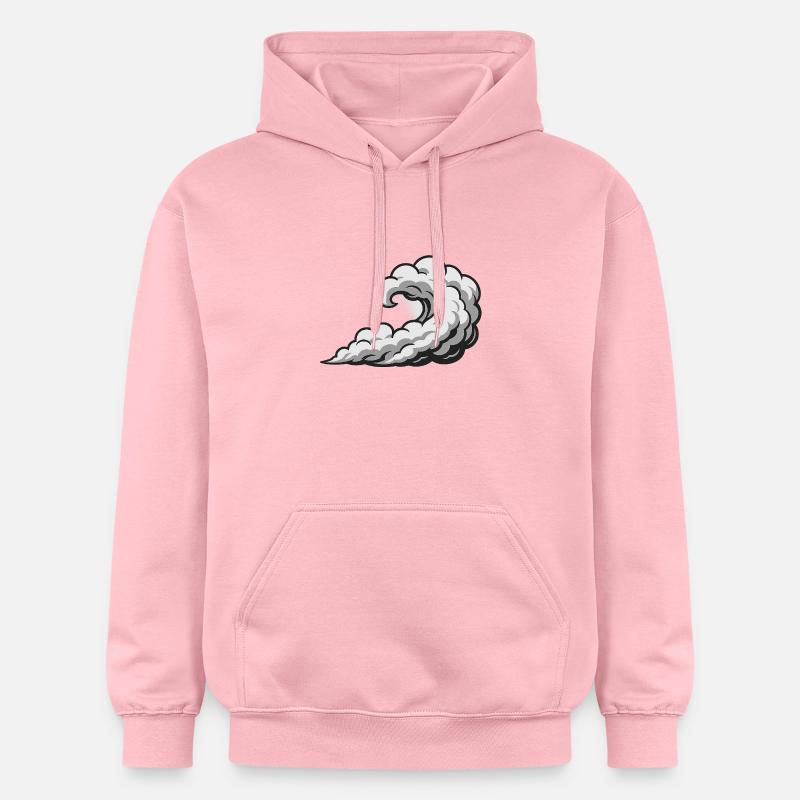 Tourbillon Nuage Cyclone Graphique - Sweat à capuche Softstyle® Gildan Unisexe - rose clair