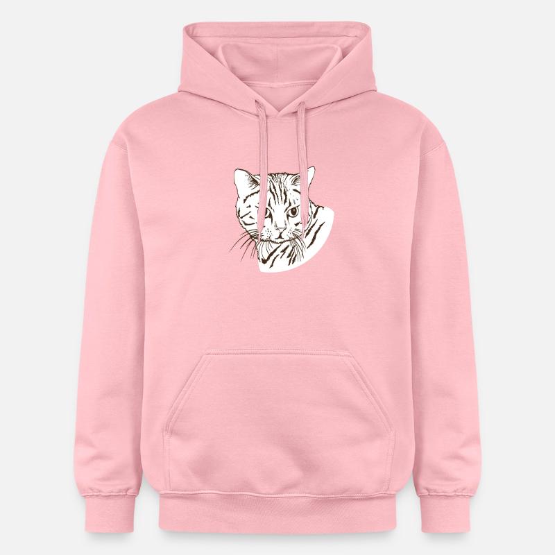 Chat - Sweat à capuche Softstyle® Gildan Unisexe - rose clair
