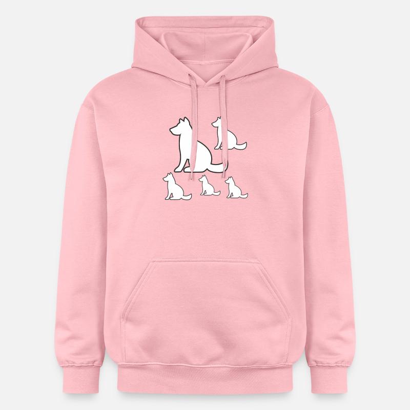 canine - Sweat à capuche Softstyle® Gildan Unisexe - rose clair