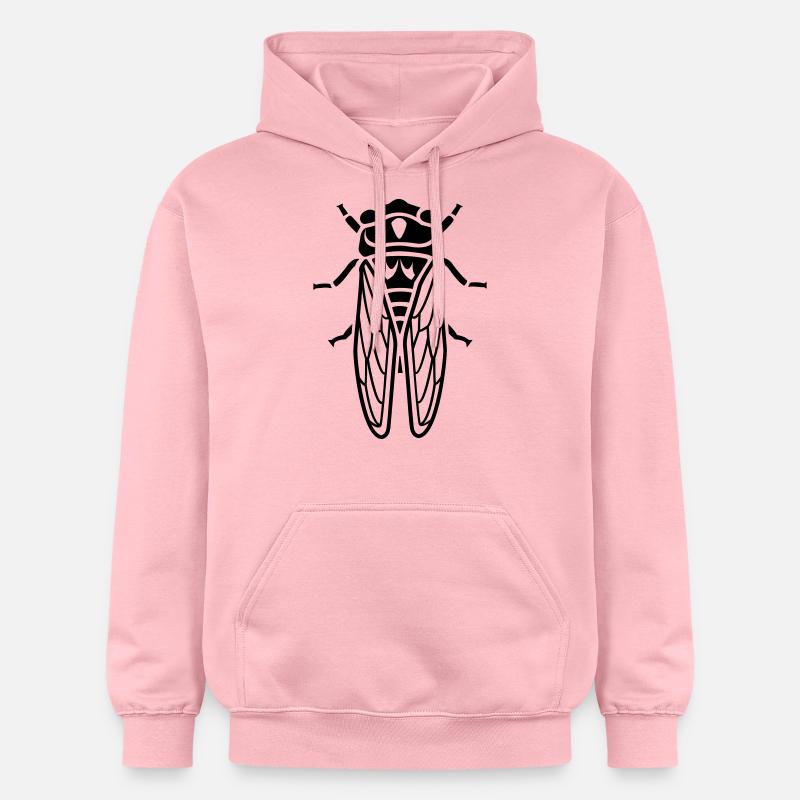 Cicada - insectes - Sweat à capuche Softstyle® Gildan Unisexe - rose clair