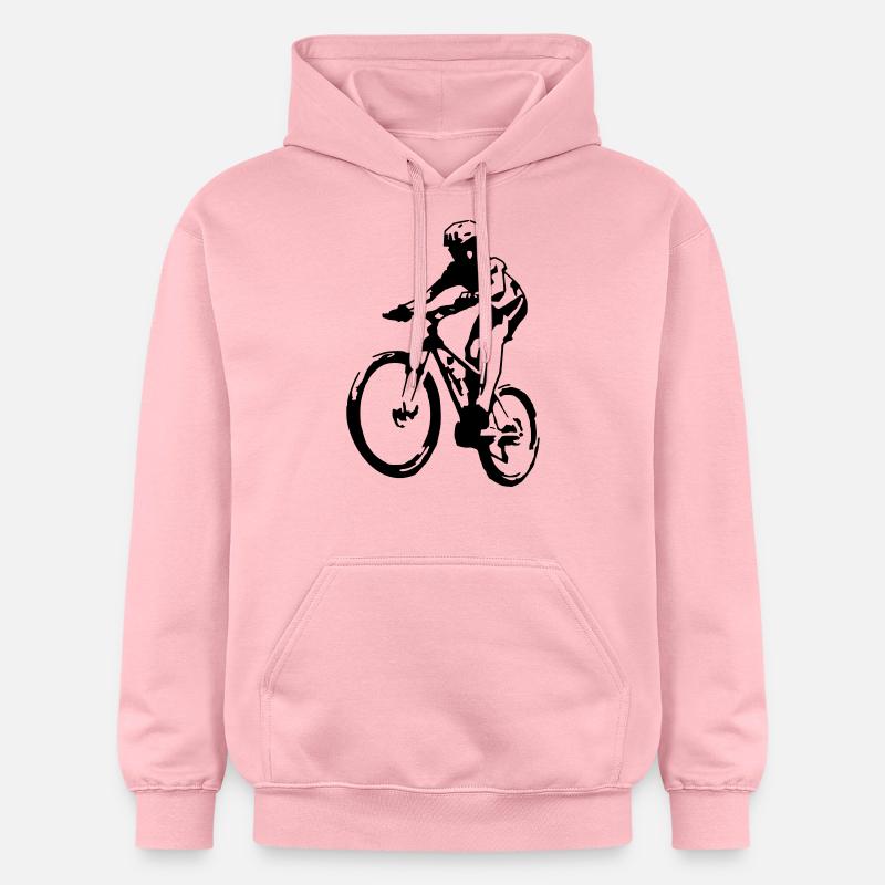 Mountain Biker - Sweat à capuche Softstyle® Gildan Unisexe - rose clair