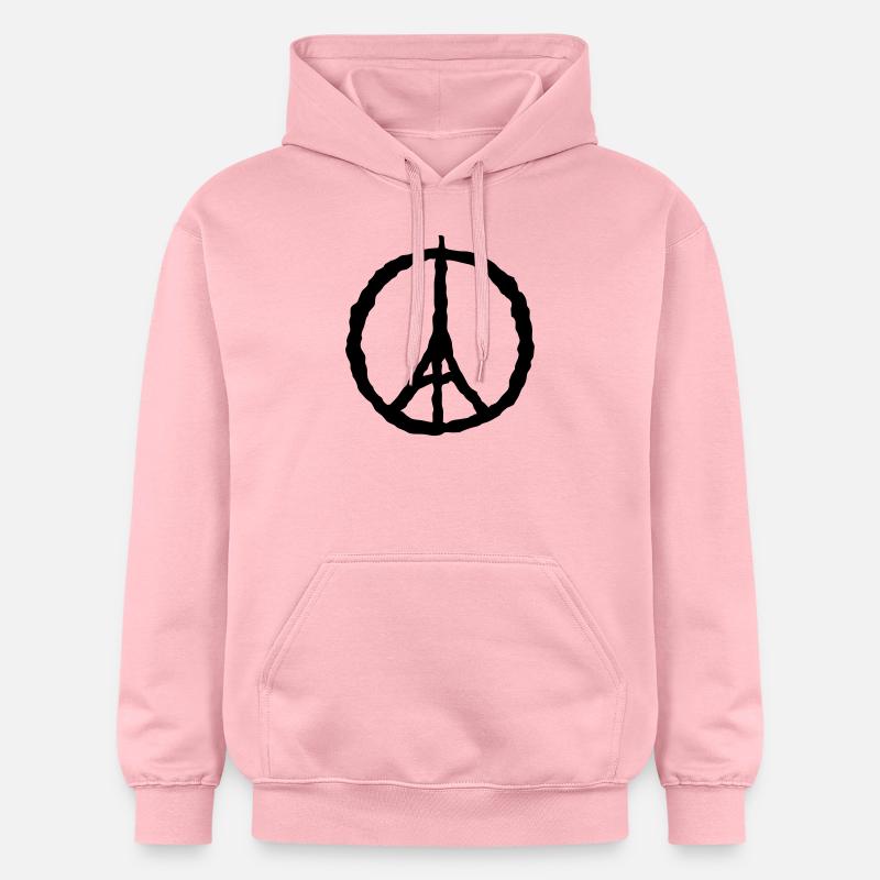tour eiffel logo 9122 - Sweat à capuche Softstyle® Gildan Unisexe - rose clair