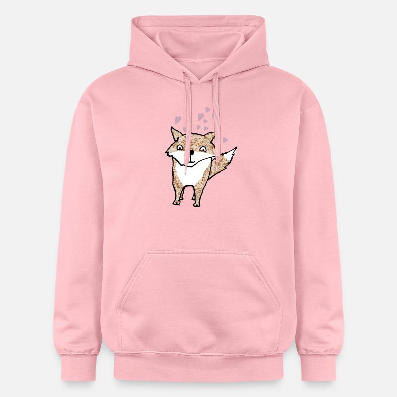 renard - Sweat à capuche Softstyle® Gildan Unisexe - rose clair