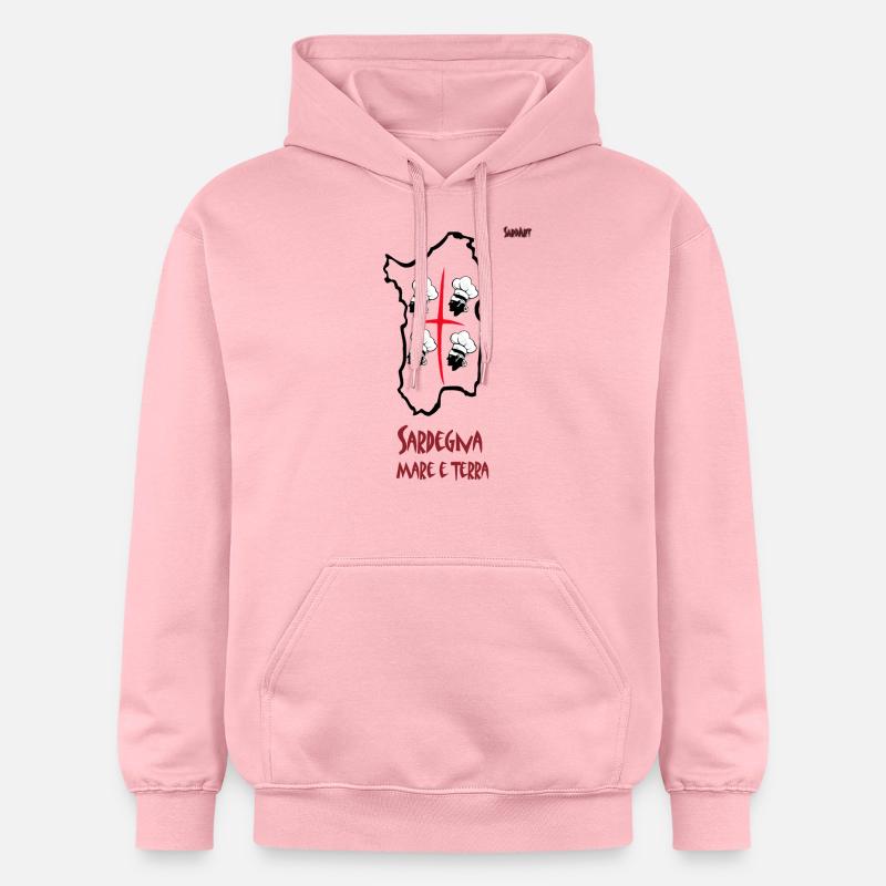 Sardaigne - Mare e Terra - Sweat à capuche Softstyle® Gildan Unisexe - rose clair