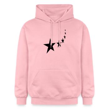 shooting star - Gildan Unisex Softstyle® Midweight Hoodie - light pink - Front - Liana (172cm) & Jaron (178cm)