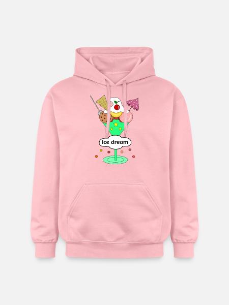Ice dream - Gildan Unisex Softstyle® Midweight Hoodie - Hellrosa