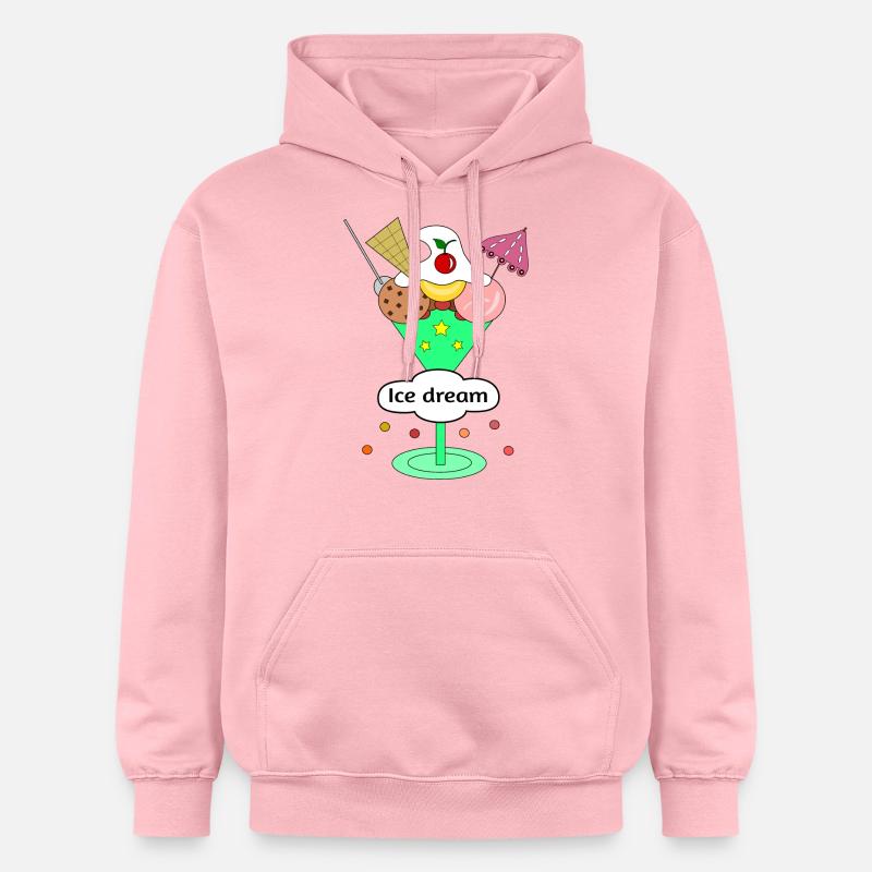 Rêve de glace - Sweat à capuche Softstyle® Gildan Unisexe - rose clair
