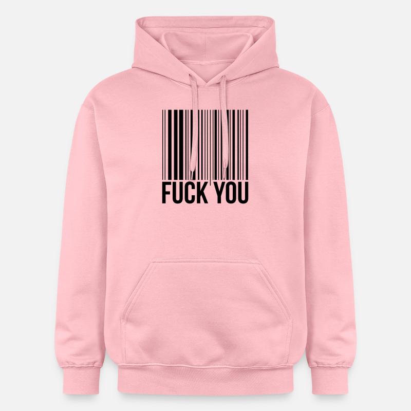 barcode fuck you - Sweat à capuche Softstyle® Gildan Unisexe - rose clair
