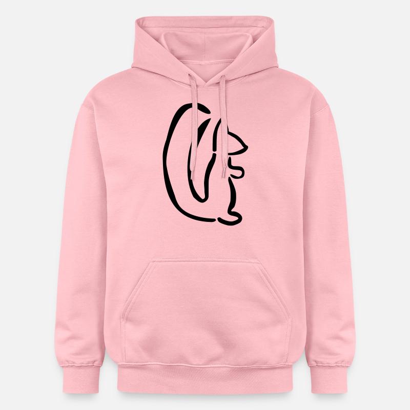 Écureuil - Sweat à capuche Softstyle® Gildan Unisexe - rose clair