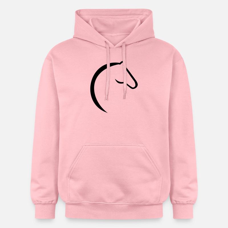 Cheval - Sweat à capuche Softstyle® Gildan Unisexe - rose clair