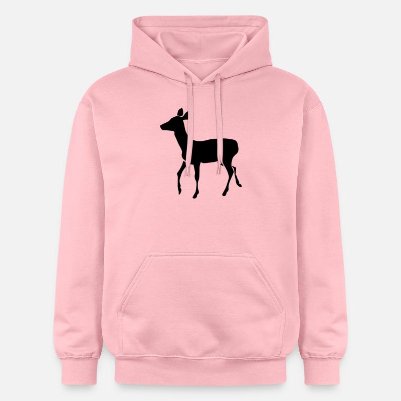 Biche - Sweat à capuche Softstyle® Gildan Unisexe - rose clair