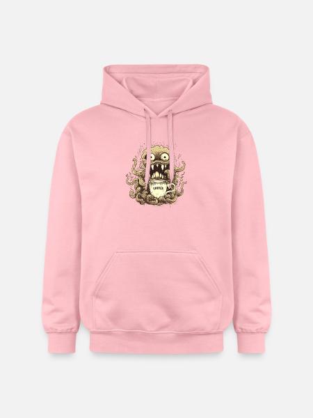 Kaffeemonster - Koffein Zombie - Morgenmuffel - Gildan Unisex Softstyle® Midweight Hoodie - Hellrosa