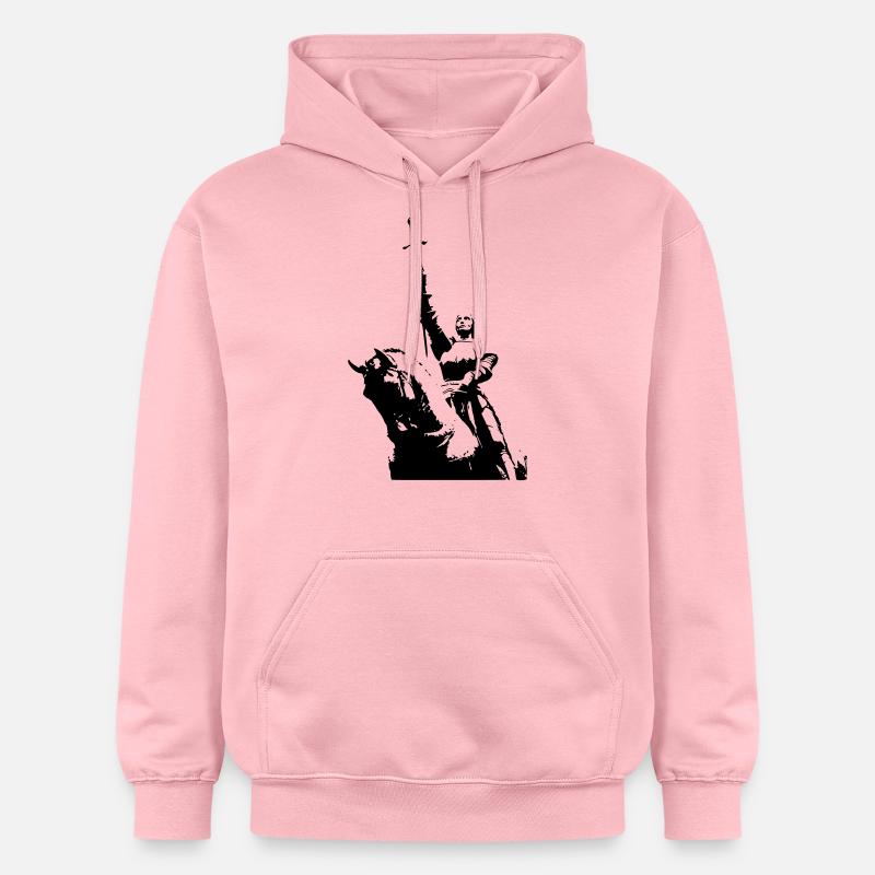 Jehanne d'Arc - Sweat à capuche Softstyle® Gildan Unisexe - rose clair