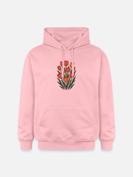 Tulips - Gildan Unisex Softstyle® Midweight Hoodie - light pink