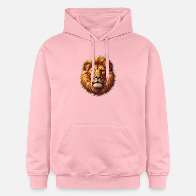 Lion - Sweat à capuche Softstyle® Gildan Unisexe - rose clair