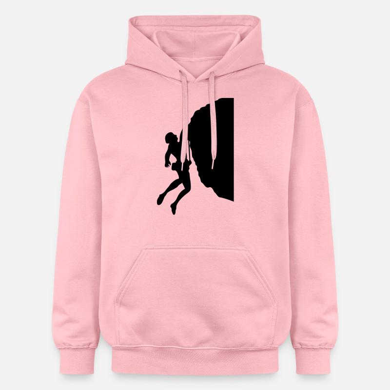 Escalade # 4 - Sweat à capuche Softstyle® Gildan Unisexe - rose clair