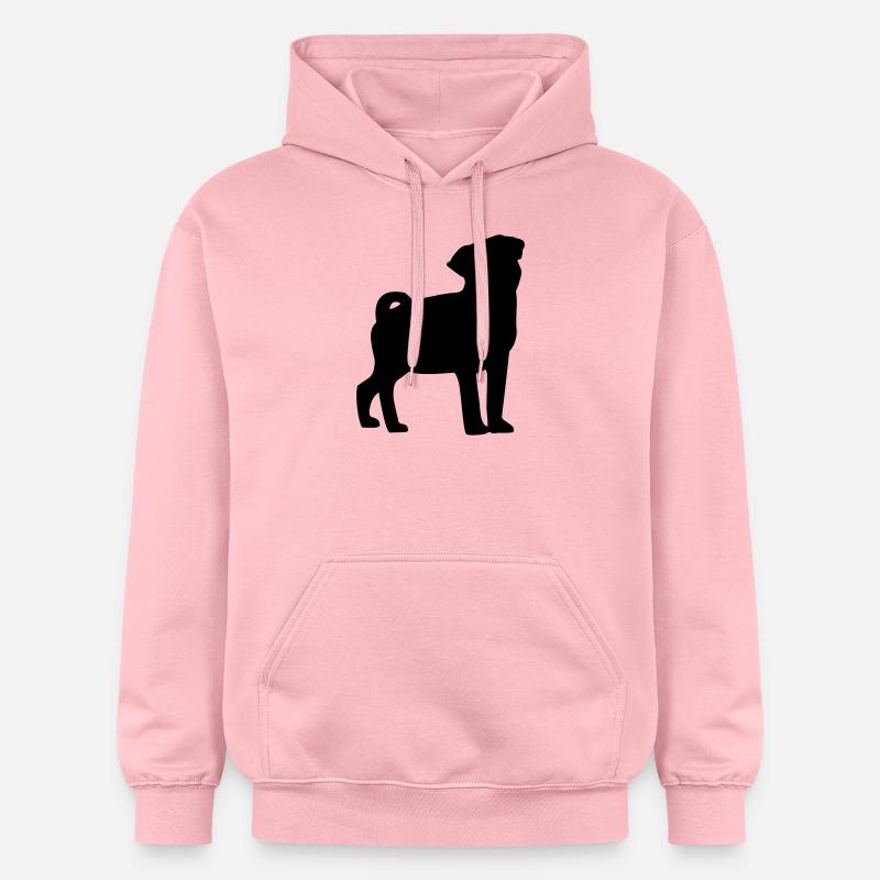 Mops - Sweat à capuche Softstyle® Gildan Unisexe - rose clair