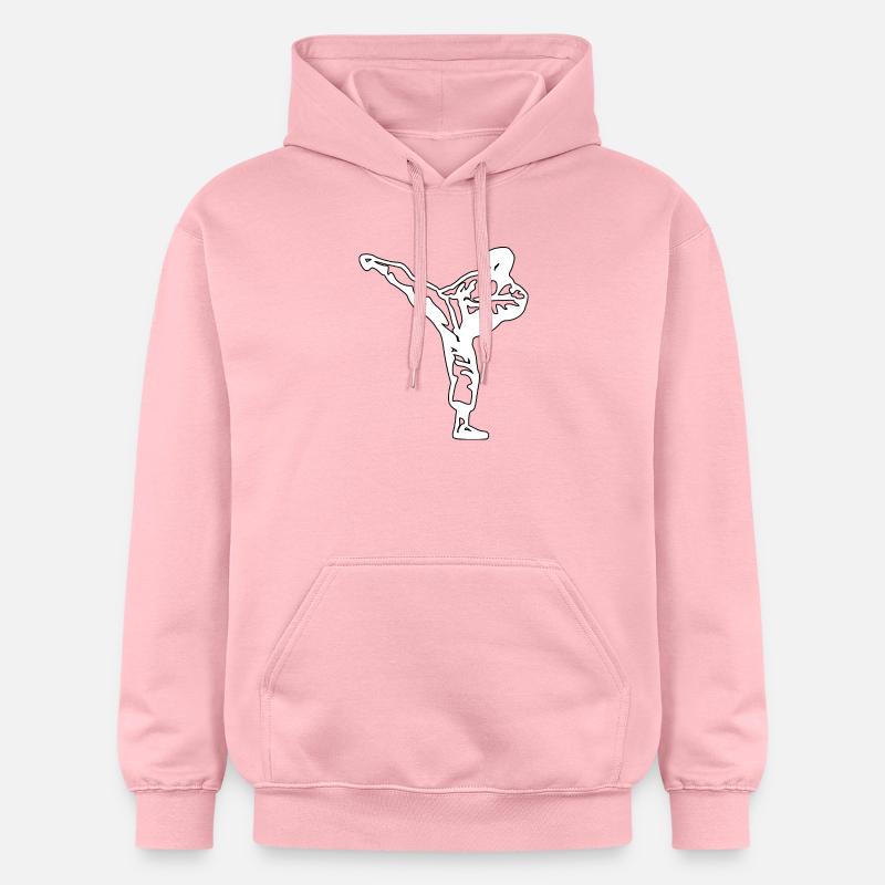Karaté Blanc - Sweat à capuche Softstyle® Gildan Unisexe - rose clair