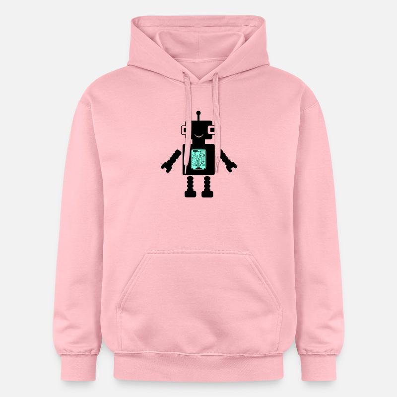 Robot Comic - Sweat à capuche Softstyle® Gildan Unisexe - rose clair