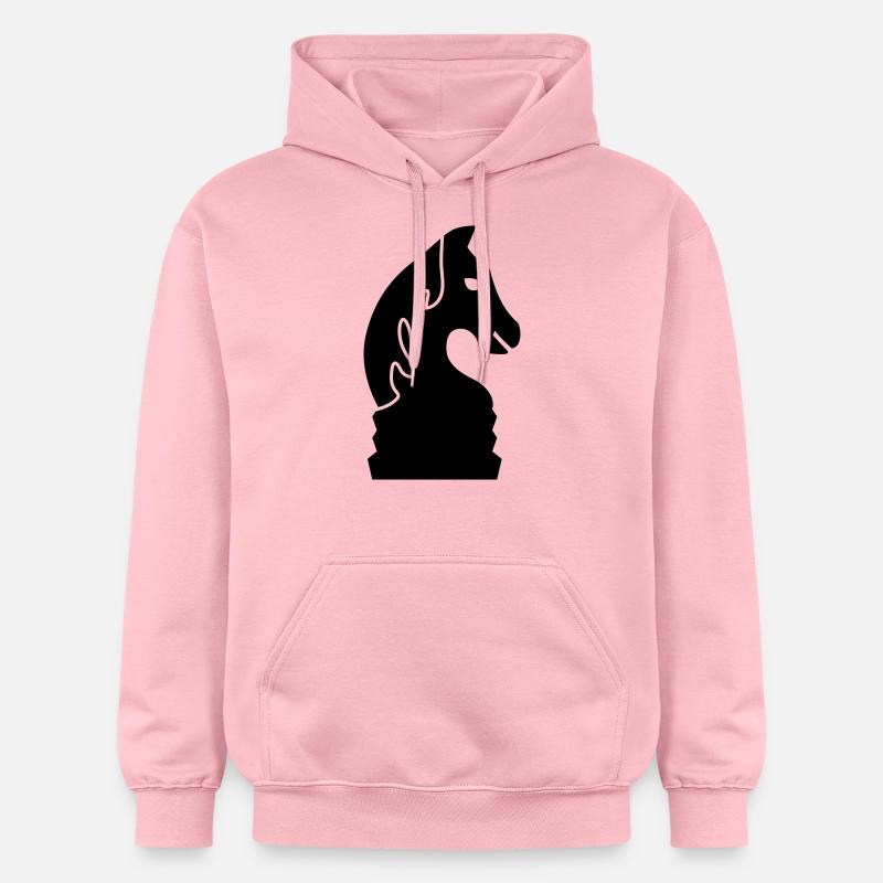 schach_pferd_1c - Sweat à capuche Softstyle® Gildan Unisexe - rose clair