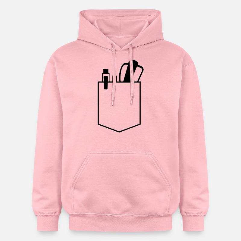 tasche mit brille nerd - Gildan Unisex Softstyle® Midweight Hoodie - Hellrosa