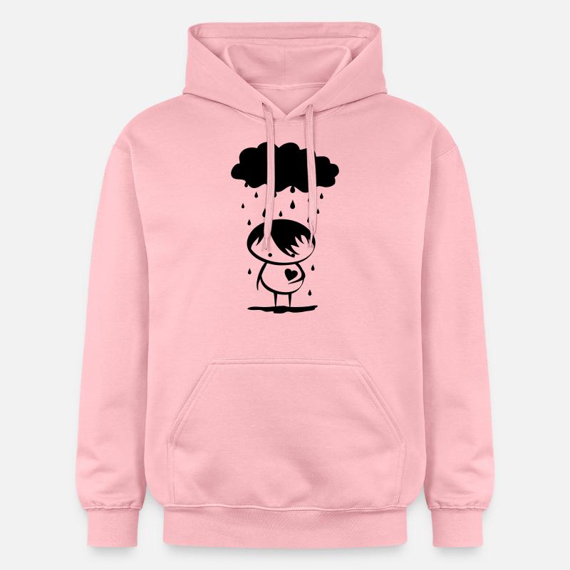 Emo - Gildan Unisex Softstyle® Midweight huppari - vaalea pinkki