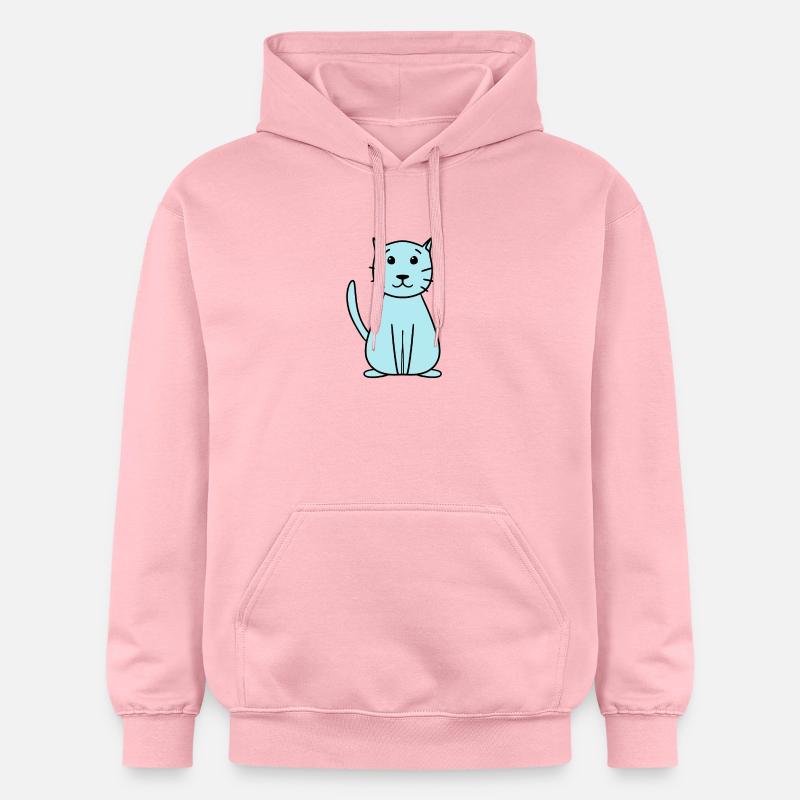 chat mignon simple - Sweat à capuche Softstyle® Gildan Unisexe - rose clair