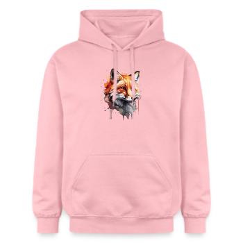 Niedlicher Fuchs - Gildan Unisex Softstyle® Midweight Hoodie - Hellrosa - Vorne - Liana (172cm) & Jaron (178cm)