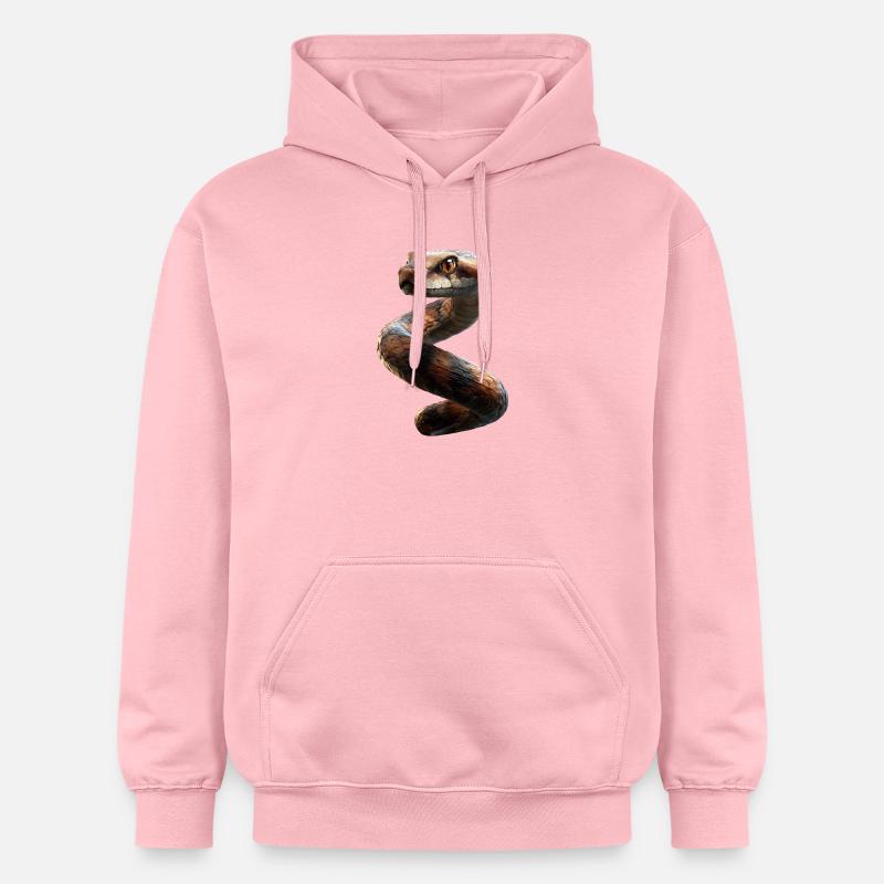 Schlange Python Kobra Klapperschlange Schlangen - Gildan Unisex Softstyle® Midweight Hoodie - Hellrosa