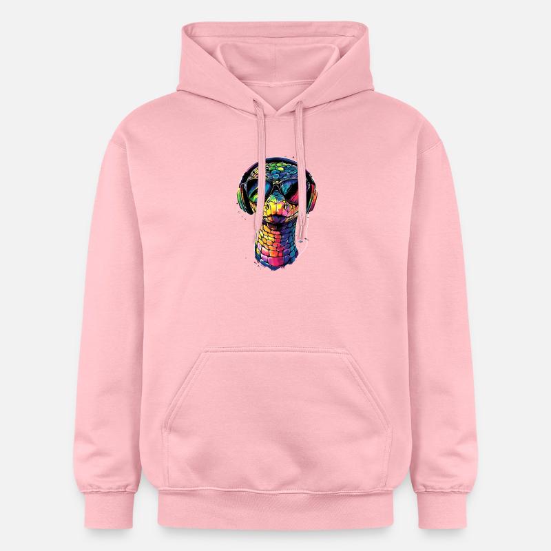 Schlange Python Kobra Klapperschlange Schlangen - Gildan Unisex Softstyle® Midweight Hoodie - Hellrosa