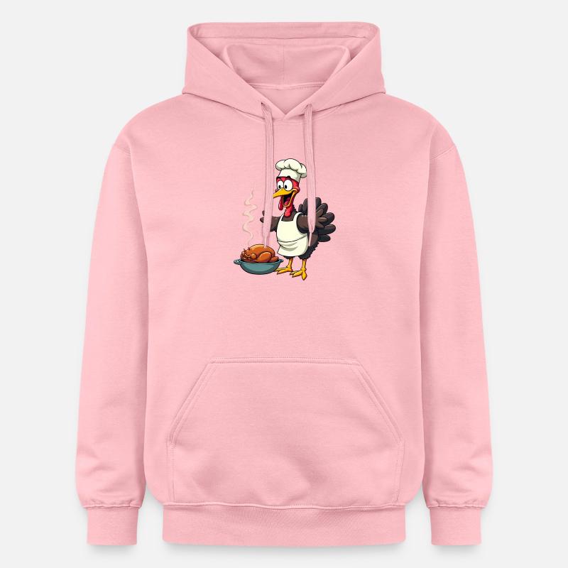 Cuisinier de dinde de Thanksgiving - Sweat à capuche Softstyle® Gildan Unisexe - rose clair