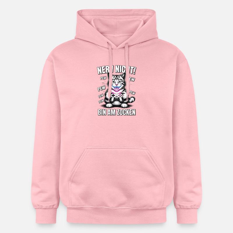 Courage Not I Gaming Cat Design - Sweat à capuche Softstyle® Gildan Unisexe - rose clair