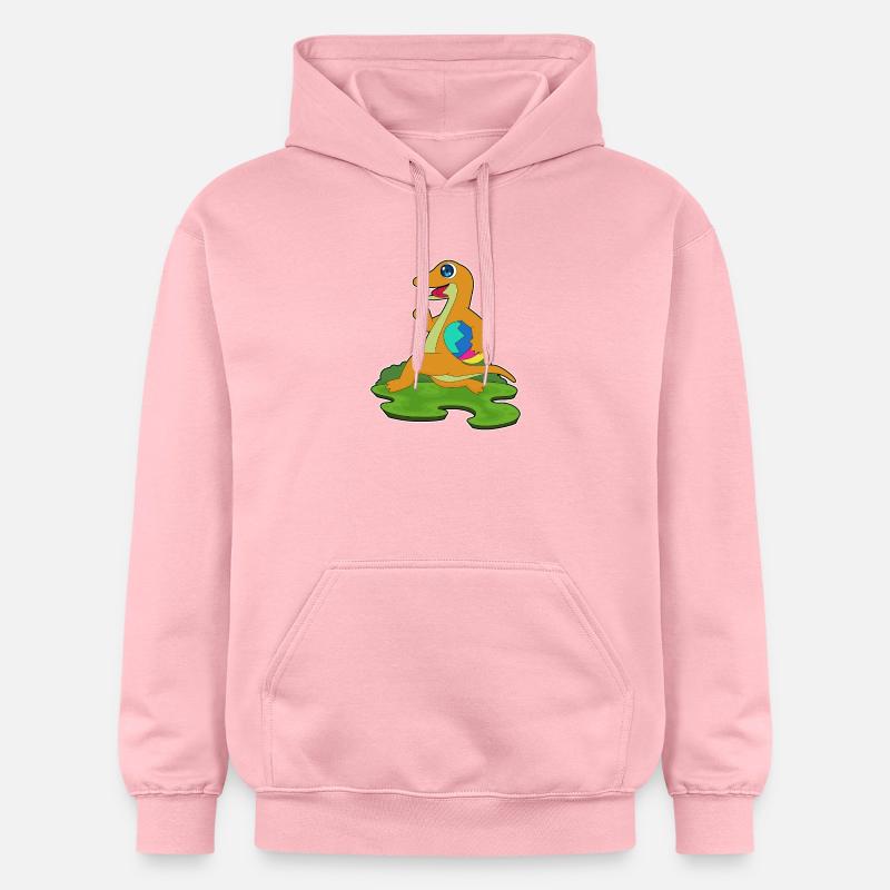 Œuf de Pâques de Lézard - Sweat à capuche Softstyle® Gildan Unisexe - rose clair