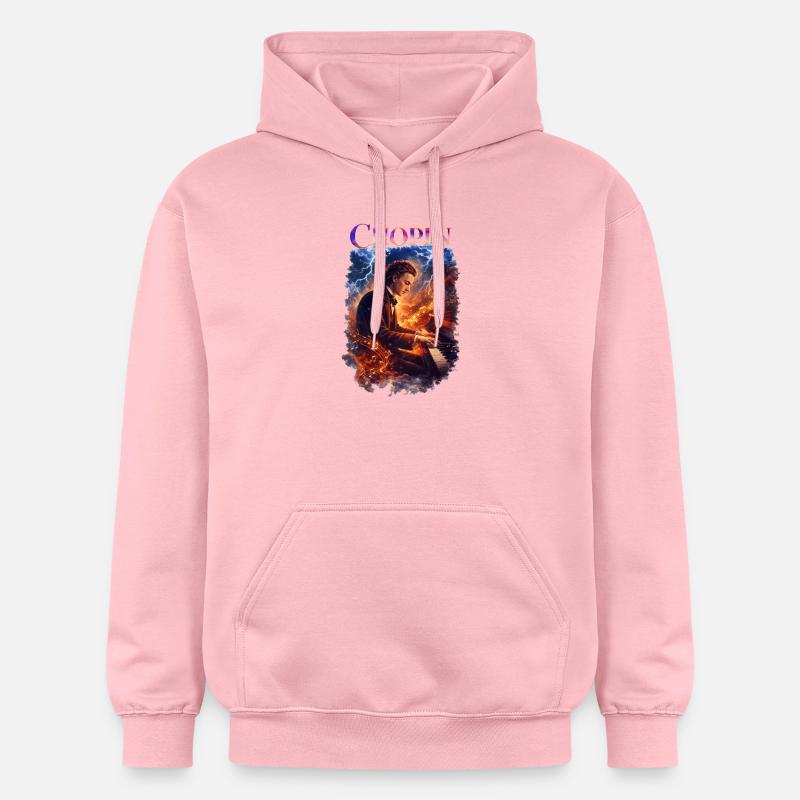 Piano à feu Chopin - Sweat à capuche Softstyle® Gildan Unisexe - rose clair
