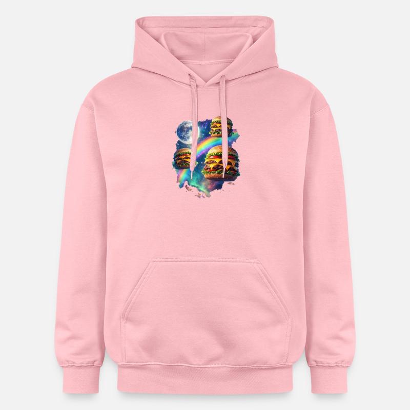 Explosion du Burger Galactique - Sweat à capuche Softstyle® Gildan Unisexe - rose clair