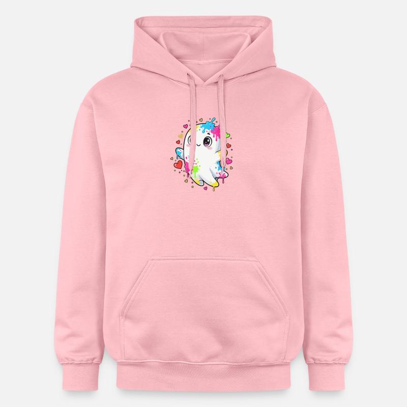 Kunterbunter Farbgeist - Sweat à capuche Softstyle® Gildan Unisexe - rose clair