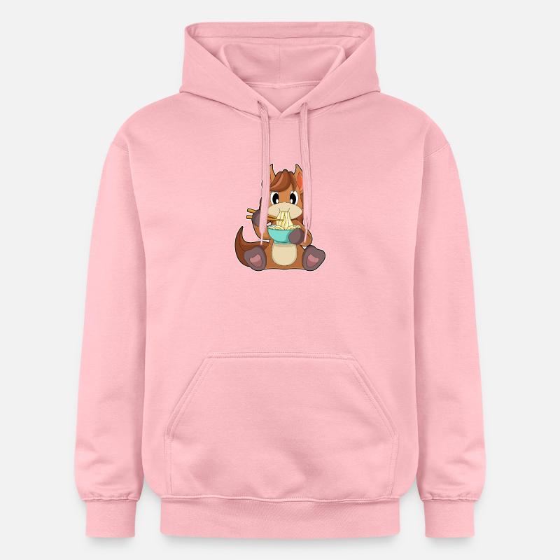 Cuisinière de chevaux Ramen - Sweat à capuche Softstyle® Gildan Unisexe - rose clair