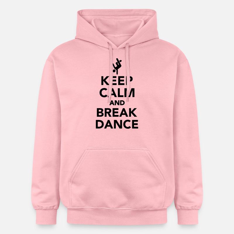 Keep calm and Breakdance - Sweat à capuche Softstyle® Gildan Unisexe - rose clair