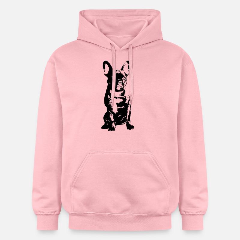 Bully français - Sweat à capuche Softstyle® Gildan Unisexe - rose clair