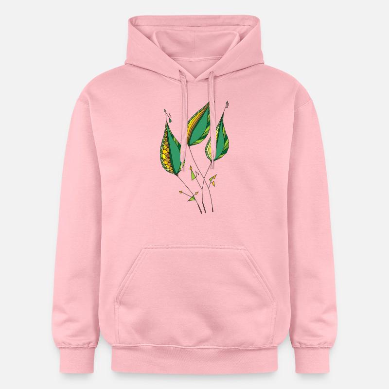 Feuilles décoratives - Sweat à capuche Softstyle® Gildan Unisexe - rose clair