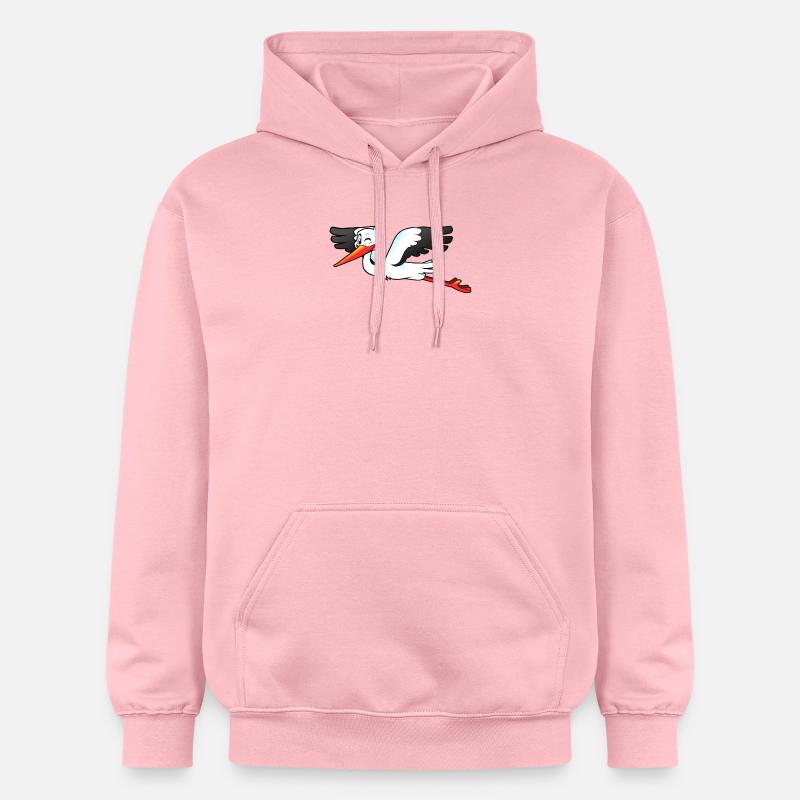 stork27 - Sweat à capuche Softstyle® Gildan Unisexe - rose clair