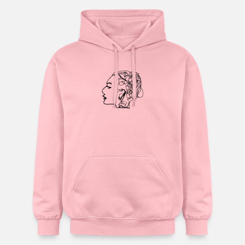 Mes pensées. - Sweat à capuche Softstyle® Gildan Unisexe - rose clair