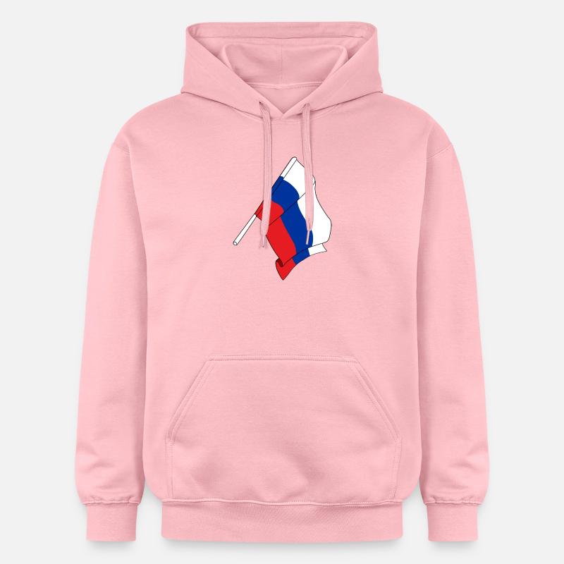 Drapeau Russie - Sweat à capuche Softstyle® Gildan Unisexe - rose clair