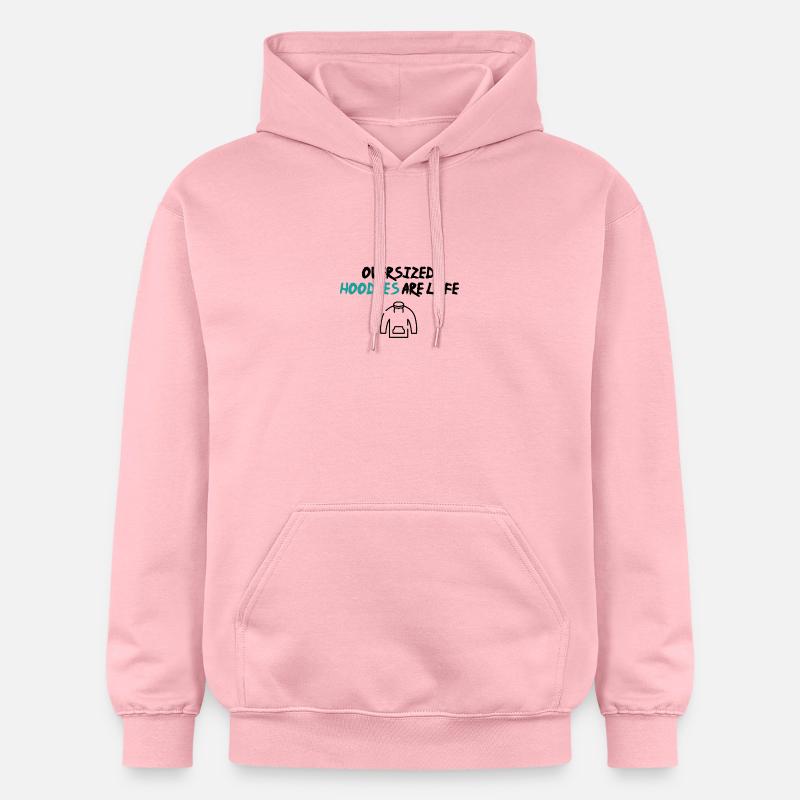 pulls à capuche surdimensionné - Sweat à capuche Softstyle® Gildan Unisexe - rose clair