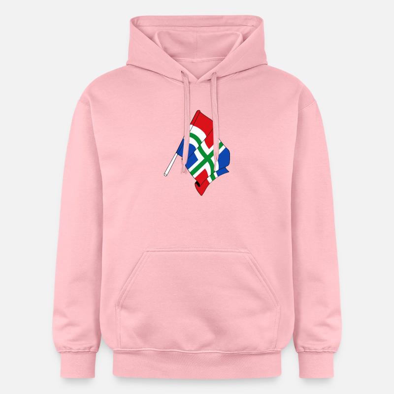 Drapeau de la province de Groningue - Sweat à capuche Softstyle® Gildan Unisexe - rose clair