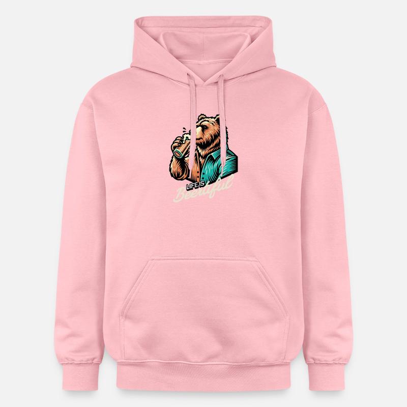 Vie de boisson - Sweat à capuche Softstyle® Gildan Unisexe - rose clair