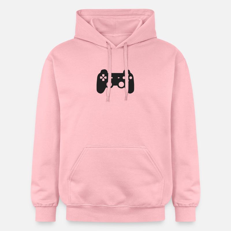 Schwarzer Spielkonsolen Controller Geschenk Idee - Gildan Unisex Softstyle® Midweight Hoodie - Hellrosa