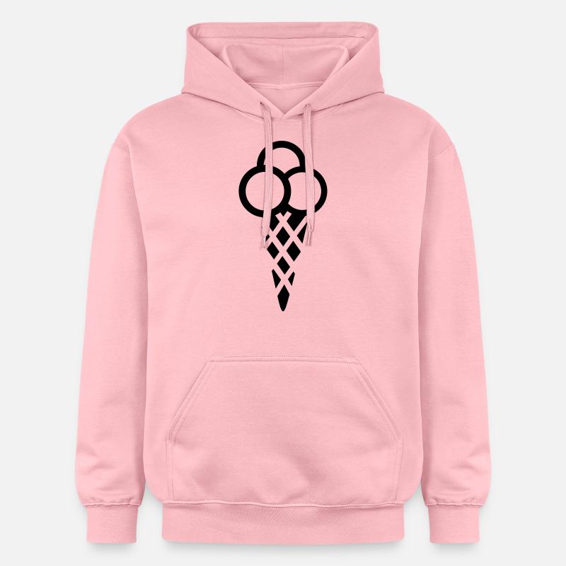 Glace - Sweat à capuche Softstyle® Gildan Unisexe - rose clair